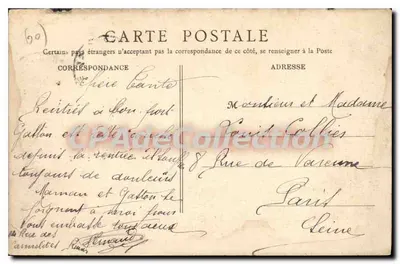 Arredores de Gaillon — Castelo de Valdailly — Vve Sery em Gaillon — Verso