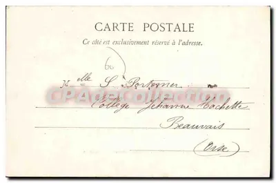 Las Compiègne — Polowanie na wozie — Po kurze — P. Champleijus, nr 46 — Rewers
