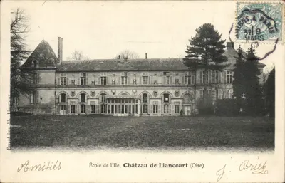 Castelo de Liancourt (Oise) — Escola da Ilha — Editor Évuard, imp. lib. Liancourt