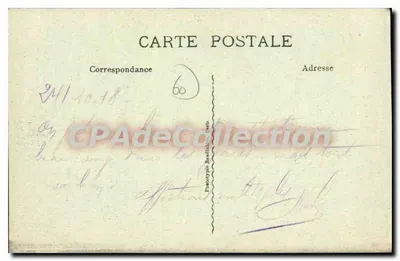 Creil — Kościół św. Medard i Plac Albert-Duguè — Wyd. Maurice Loiours — Rewers