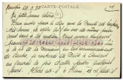 Beauvais - Monument aos Mortos pela Pátria (1914-1918) — editor 'Beauvais' n°46 — Verso