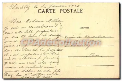 Chantilly (Oise) — Herstelhuis Alphonse de Rothschild T.M.K. — Achterkant