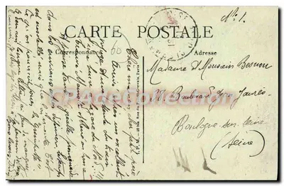 Clermont (Oise) — Porta de Nointel — Ed. L. Sonpault — Verso