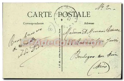 Clermont (Oise) — A Tilha — Rua de Mony — Verso
