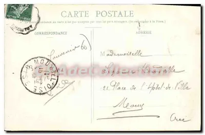 Grandvilliers - La Place de la Cense et la Mate — A. Liaigre, editore - Rep. int. — Verso