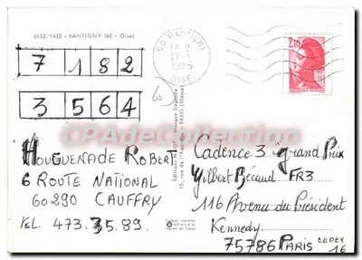 RANTIGNY — widok panoramiczny — Wydawnictwo M.G.F. nr 6032/1432 — Rewers
