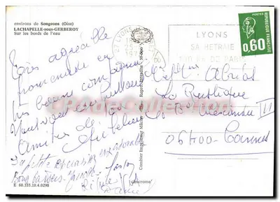 Lachapelle-sous-Gerberoy — arredores de Songeons (Oise) — Reprographie Mâcon — Verso
