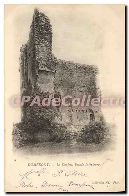 Domfront — Le Donjon, Façade Intérieure — Collections ND. Phot. n°9