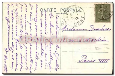 Castelo de La Roche-Bagnoles — Arredores de Bagnoles-de-l'Orne — E. Roussel, editor, Argentan — Verso