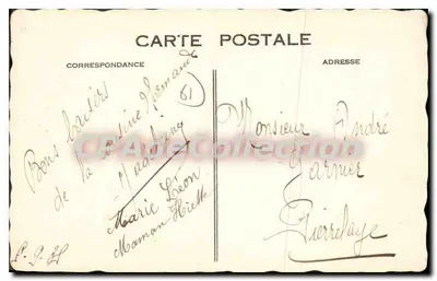 Bagnolles-de-l'Orne — Zamek Couterne — Stara pocztówka nr 22 — Rewers