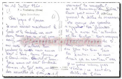 Igreja de Saint-Rémy — Tinchebray (Orne) — Gaby — Verso