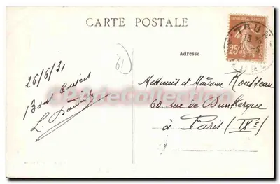 Argentan — O Ponte St-Jacques — P. Bollfin, editor, Argentan — Verso
