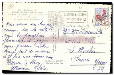 Kaplica św. Geneviève — Bagnolles-de-l'Orne (Orne) — Wydawnictwo Gaby — Rewers