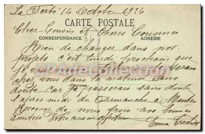 La Ferté-Fresnel — O Castelo, fachada principal — Fotografia L. Dupont, L'Aigle — Verso