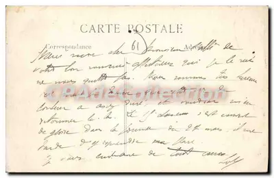 Alençon — Het Kasteel en de Wapenkazerne — M C F L., Parijs-Meudon, n°122 — Achterkant