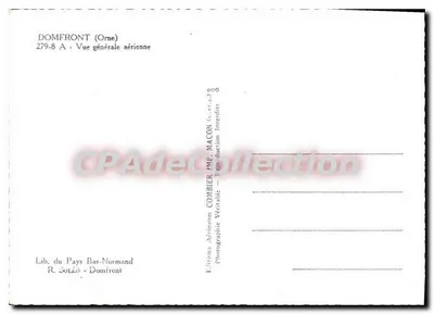 Crin's — Vue aérienne — Éditions Aériennes Comber, Domfront — Verso