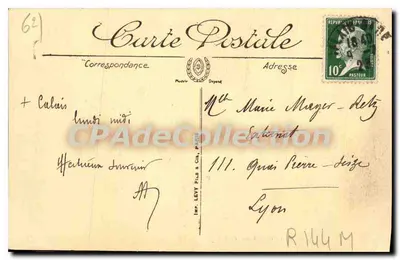 Calais — Plac Armi i Szczyt Wieży — Wydanie specjalne Alard-Pottier — Rewers