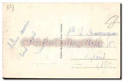 Le Portel - La Plage vue des Falaises — Édition du Grand Bazar Portelois, n°34 — Verso