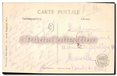 Arras — Ruínas do Campanário e o lado direito da Petite-Place — L. C. H. Paris, n° 379 — Verso
