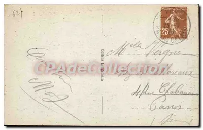 Le Portel (Pas-de-Calais) — Widok plaży przy niskiej mierze — wydawca Léon Main, nr 10 — Rewers