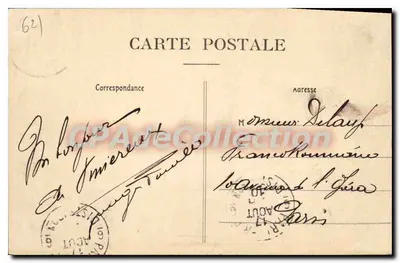 WIMEREUX – Os Rochos da Falésia — Em Direcção à Ponta das Pássaros — E.S. 1415 — Verso