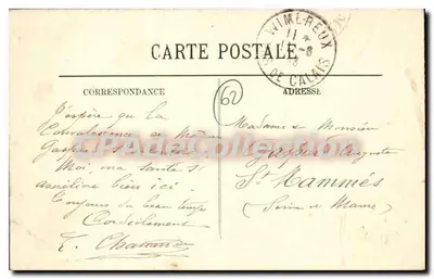 Wimereux — Circolo degli Stranieri — H. C. — Verso