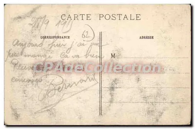 Zniszczenia w Villers-aux-Bois — Francja — IMP. BAUDINIÈRE, BANTERME, n°608 — Rewers