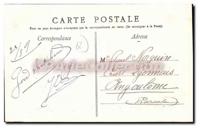 Calais — De Zeekade — Uitgave Grand Bazar Lafayettte — Achterkant