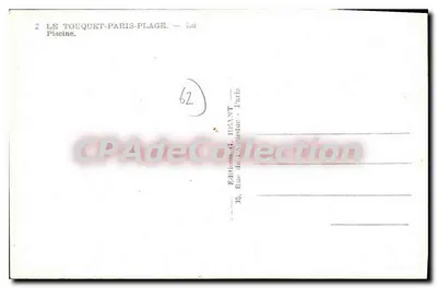 Le Touquet-Paris-Plage — Basen — Wydawnictwo G. Réant, Paryż — Rewers