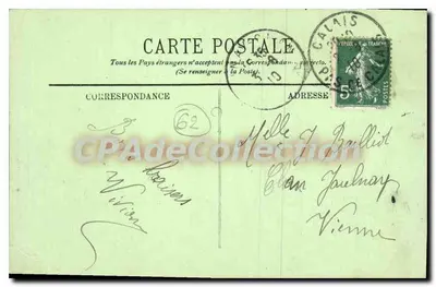 Okręgi Calais — Le Cran d’Escalles — LL. — N° 119 — Rewers