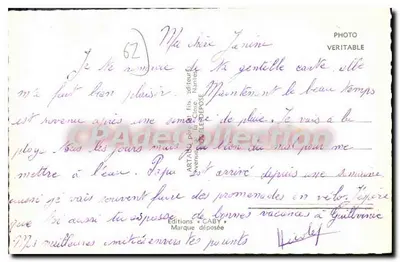 Cap-Fréhel — Widok panoramiczny z farbą i miejscami — Éditions Caby — Rewers