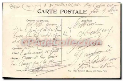 Hersin-Compigny (P.-de-C.) — Interior de uma casa bombardeada — Visé à Paris No. 285 — Verso