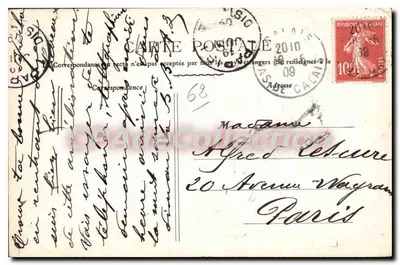 Calais — Rue de la Citadelle — Dzwonnia — Domki Hiszpańskie — C.A.P. n°58 — Rewers