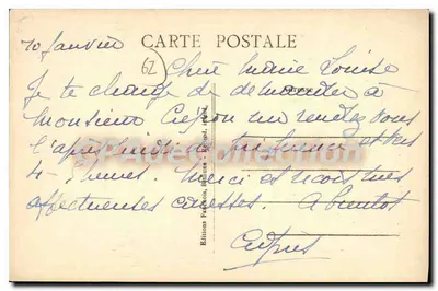 Béthune — Ratusz — Wydawnictwo Fauviet, Béthune — Rewers