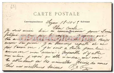 Aproximadamente Saint-Pol (P.-de-C.) — La Ternoise ao Petit Saint-Michel — Imp. de L'Abeille, Boulevarde Garonne, Toulouse — Verso
