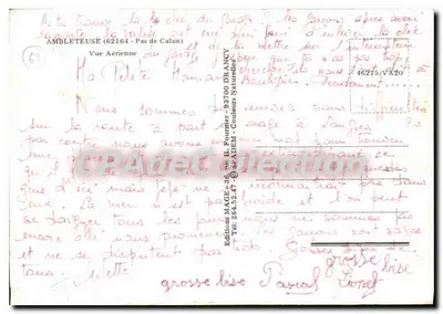 Ambleteuse — Widok z powietrza — Wydawnictwo MAGE, Drancy — Rewers