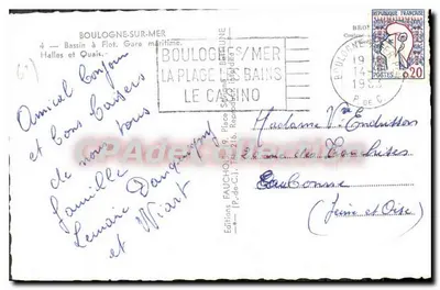 Bacia a Flot, Estação Marítima — Salões e Pátios — Edições FAUCHOIS — Verso