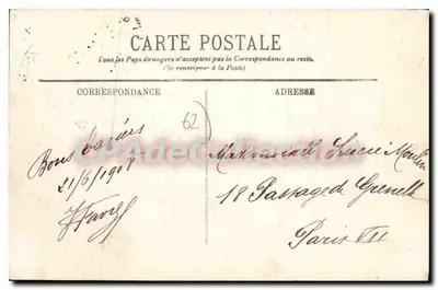 Boulogne-sur-Mer — Het transatlantische schip 'Invicta' vertrekkend naar Groot-Brittannië — LL. n°56 — Achterkant