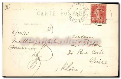Boulogne-sur-Mer — O Porto, visto da Ponta Leste — E.S. 511, editor Stevenard — Verso