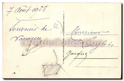 Boulogne-sur-Mer — Vista tirada do Calvário — n°12, editor CP DES ARTS PHOTOGRAPHIQUES — Verso