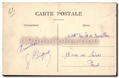 Boulogne-sur-Mer — Le Pont Marguet — éditeur Stevenard, n° 101 — Verso
