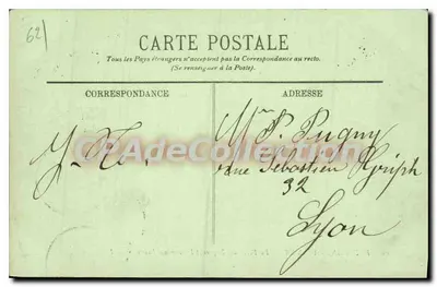 Boulogne-sur-Mer — A Porta dos Degraus e o Souvenir Francês — editor desconhecido, n°19 — Verso