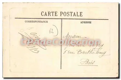 Boulogne-sur-Mer — A Nova Posta — R.P. BUQUE FRANCAISE — Verso