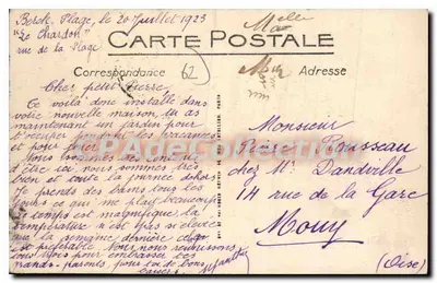Berck-Plage - À maré alta e o Casino - LL — Verso