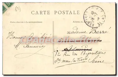 Berck-Plage — A Praia — B.F. Paris (1) — Verso
