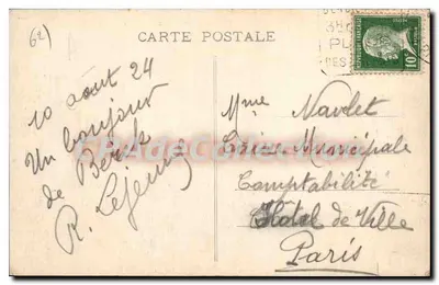 Berck-Plage — À maré baixa — T.G. 501 — Verso