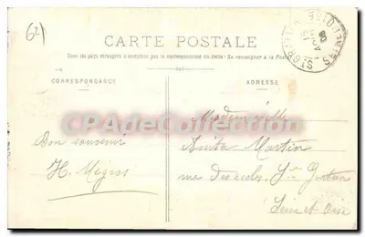 Berck-Plage - O Kursaal — Bilhete postal antigo n°34, editor desconhecido — Verso