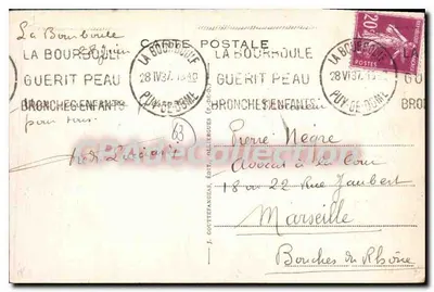 La Bourboule — Przezory — G. d'O. 849 — Rewers