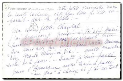 Combronde (P.-de-D.) — A Igreja — CPAdeCollection — Verso