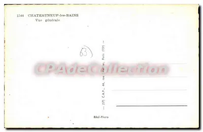 Châteauneuf-les-Bains — Vista geral — C.A.P. Paris — Verso